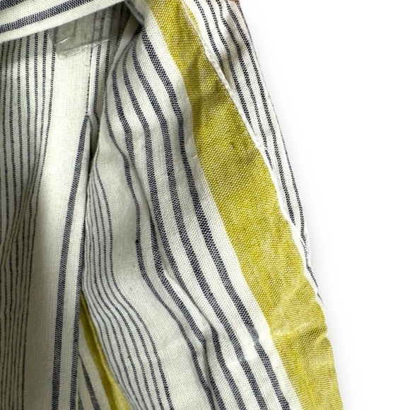 4 for $20 SALE! Clockhouse Tie Belt Linen Blend Shorts, Multi Stripe, Size S/M - Picture 7 of 9